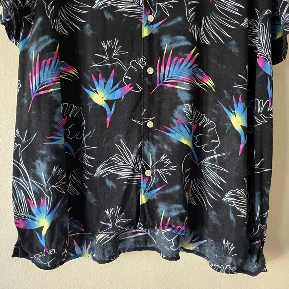 ORIGINAL USE Tropical Button Down Shirt Mens Tops Collared Casual Wear Size XXL - Picture 3 of 12